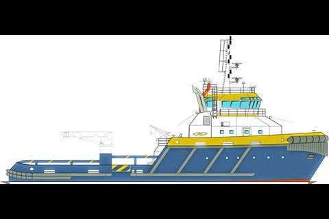 The 44m Neptune AHTS vessel, for wind farm work as well as general duties